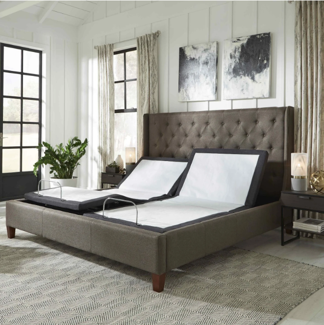 2.0 Adjustable Bed Frame in a bedroom setting