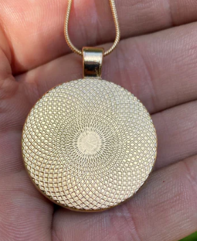 back of gold series pendants