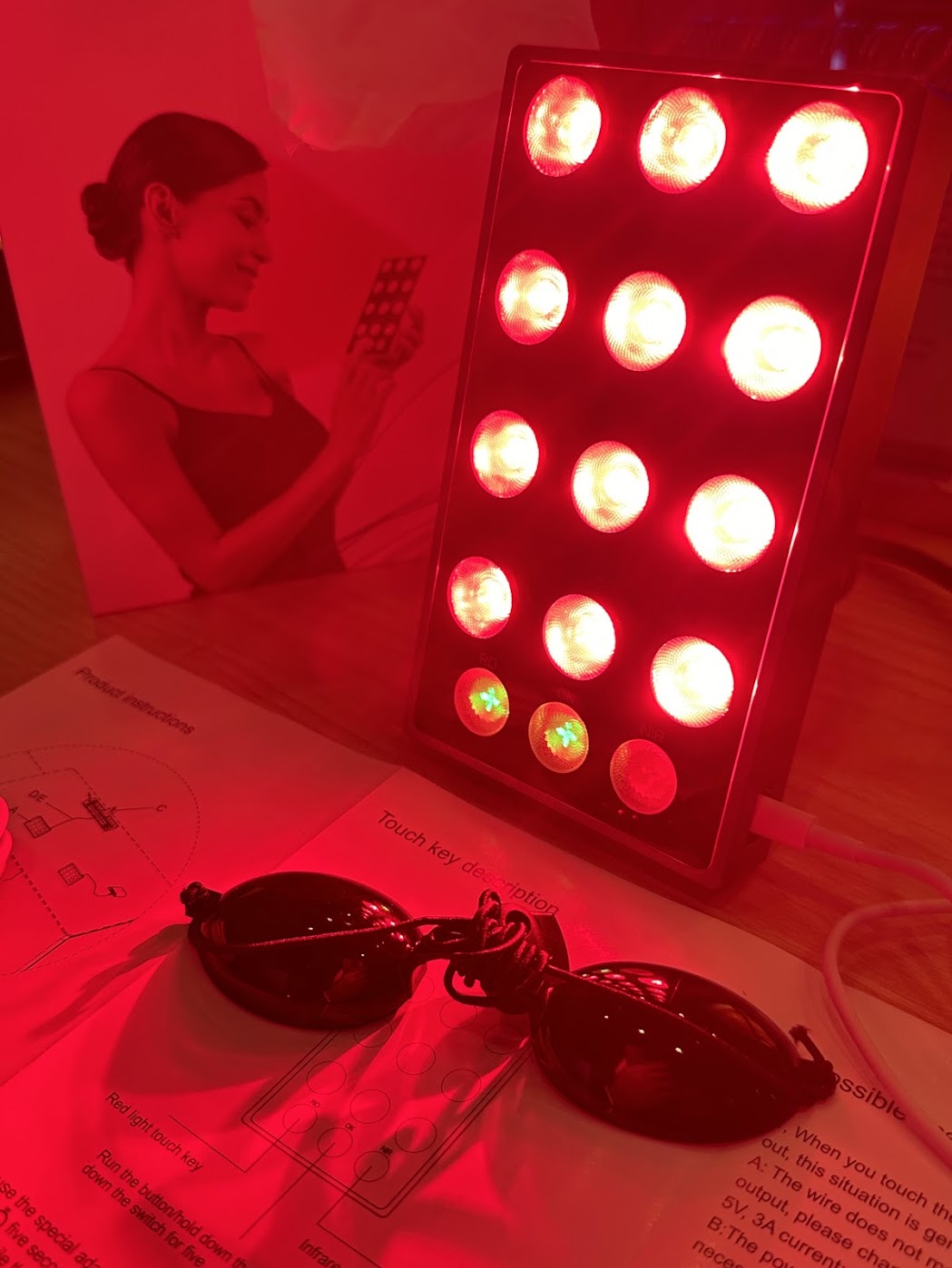 Red Infrared LED Portable Handheld Therapy Device - USA Med Bed
