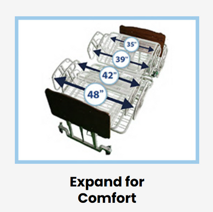 Med Mizer ComfortWide EX8000 Bariatric Low Bed