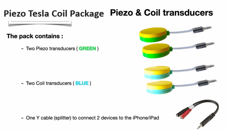 Piezo Tesla Coil Disc Set - USA Med Bed