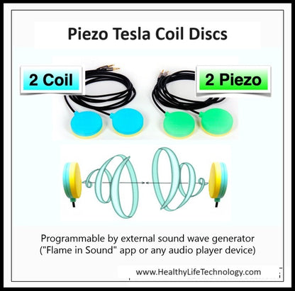 Piezo Tesla Coil Disc Set - USA Med Bed