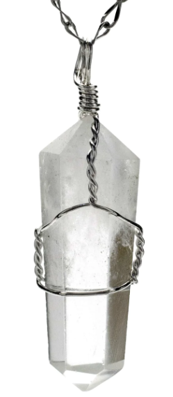 Quartz Point Healing Stone Pendant Necklace - USA Med Bed