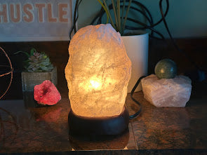 Rose Quartz and Selenite Lamp Package SAVE 30% - USA Med Bed
