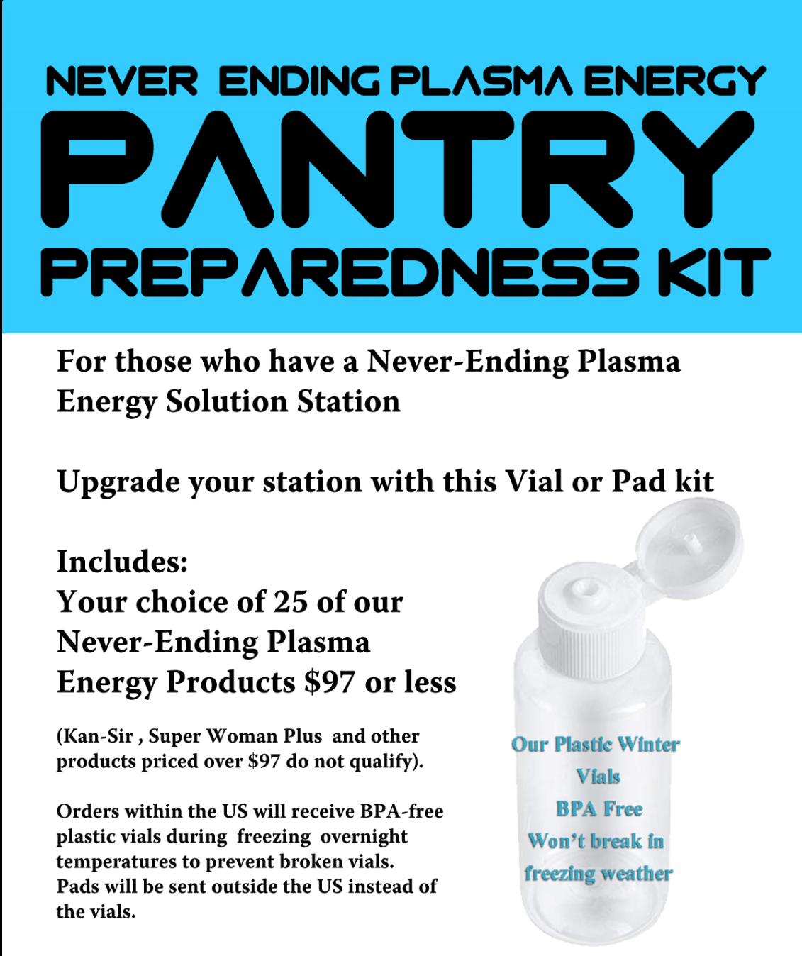 Preparedness Kit-25 Product - USA Med Bed