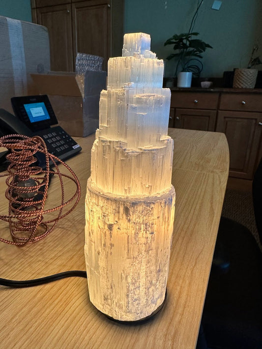 Selenite Crystal Lamp - USA Med Bed