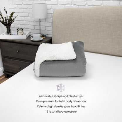 Sherpa Weighted Blanket - USA Med Bed